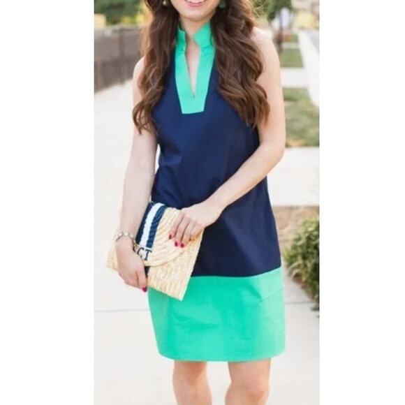 SAIL TO SABLE COLLECTION COLOR BLOCK SHIFT DRESS Size Medium - Picture 1 of 7